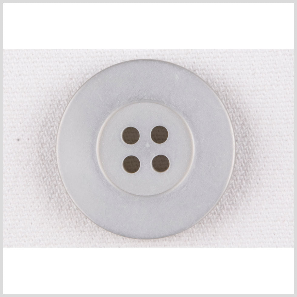 Plastic 4-Hole Button - 36L/23mm - Pale Gray Flat Rim - Joann Fabrics
