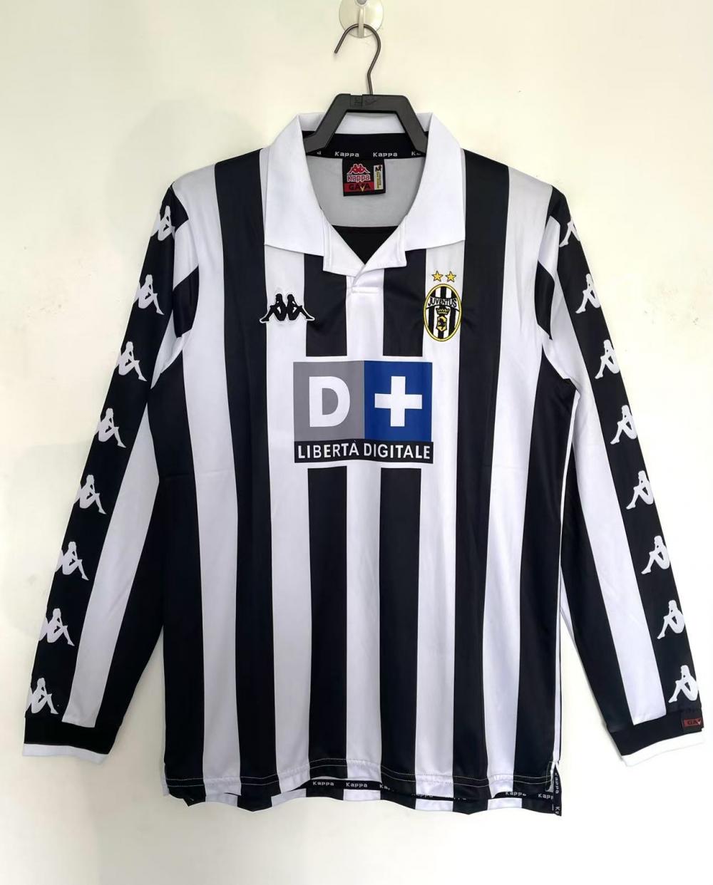 1999/2000 Retro Long Sleeve Juventus Home Soccer Jersey 1:1 Thai Quality