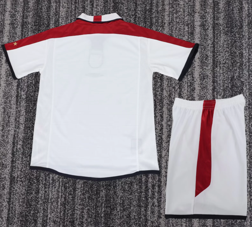 2004 Retro England Home Football Shirt 1:1 Thai Quality Kids Size