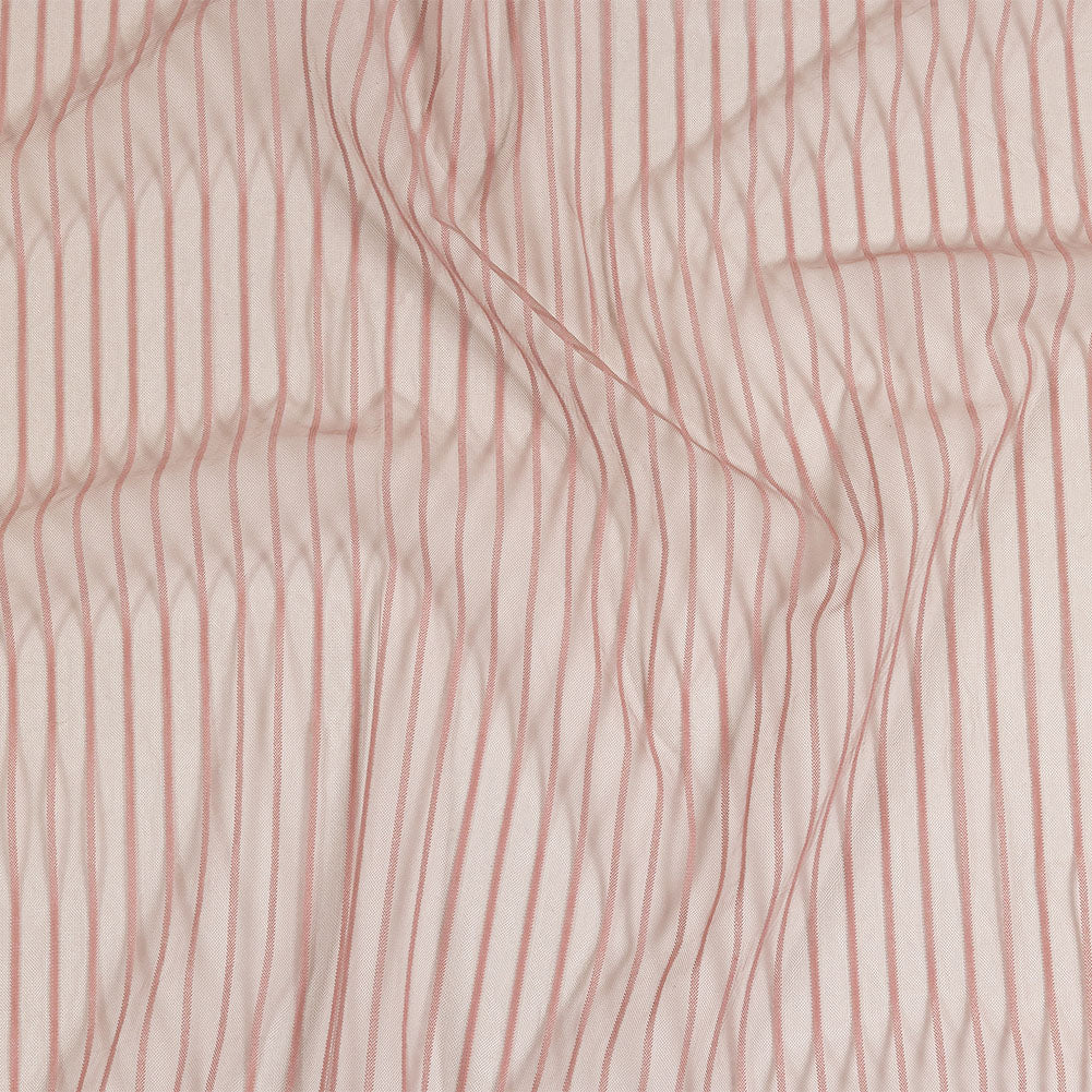Embroidery Striped Tulle - Dusty Rose - Elsinore Collection - Joann Fabrics