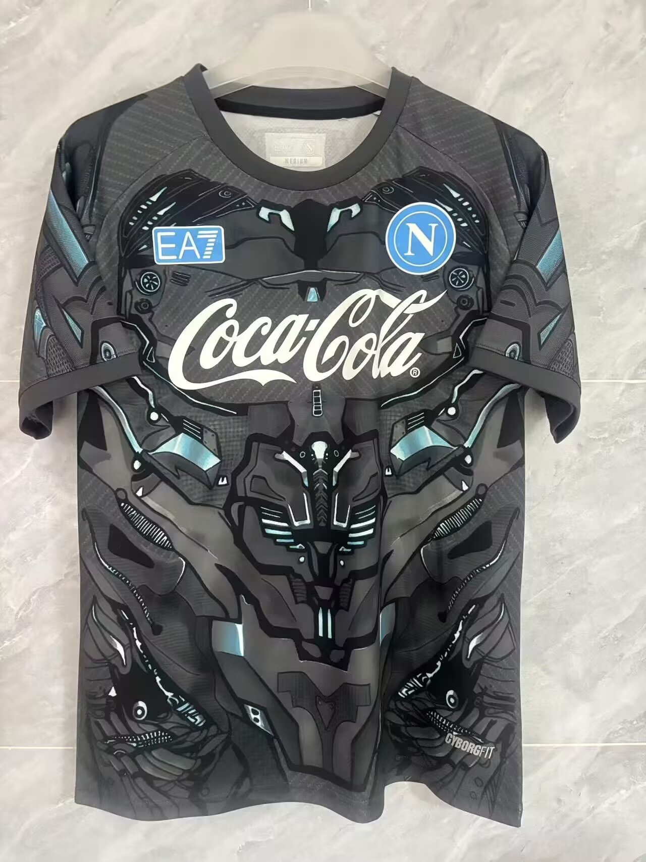 2025/2026 Napoli Training Suit Grey Football Jersey 1:1 Thai Quality