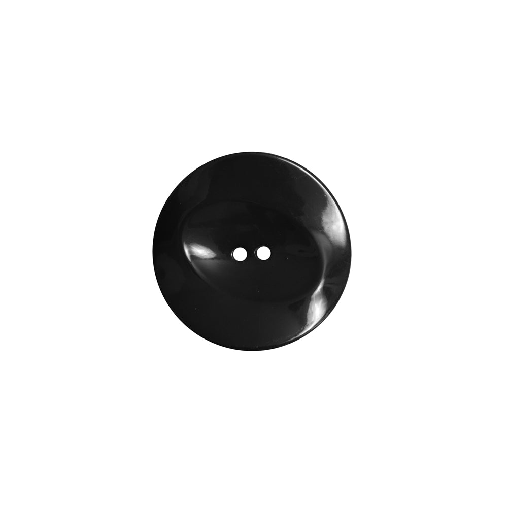 Italian Black Concaved Plastic 2-Hole - 24L/15mm - Joann Fabrics