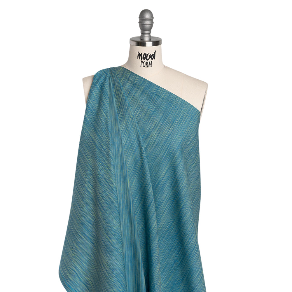 Woven Quilting Cotton Fabric by FIGO Studio - Teal Striated - Space Dye Collection - Joann Fabrics