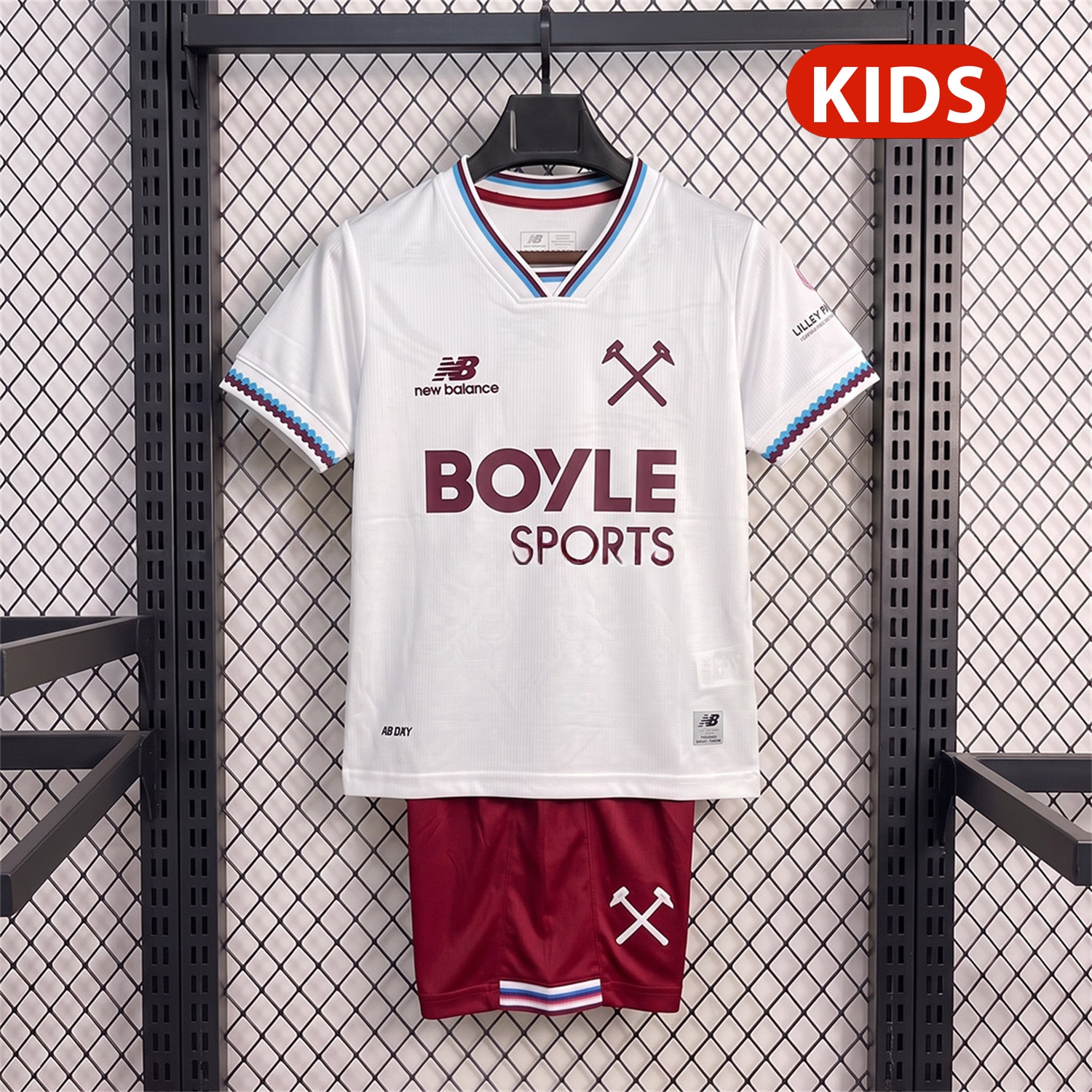 West Ham United 26-27 Away Kids Kit - Fans Version - UnitedFutballJersey