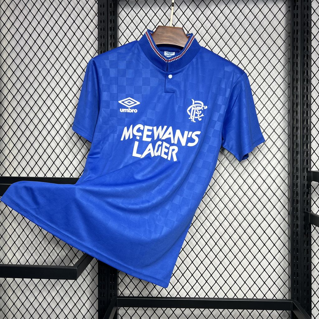 1987/1990 Retro Rangers Home Football Shirt 1:1 Thai Quality