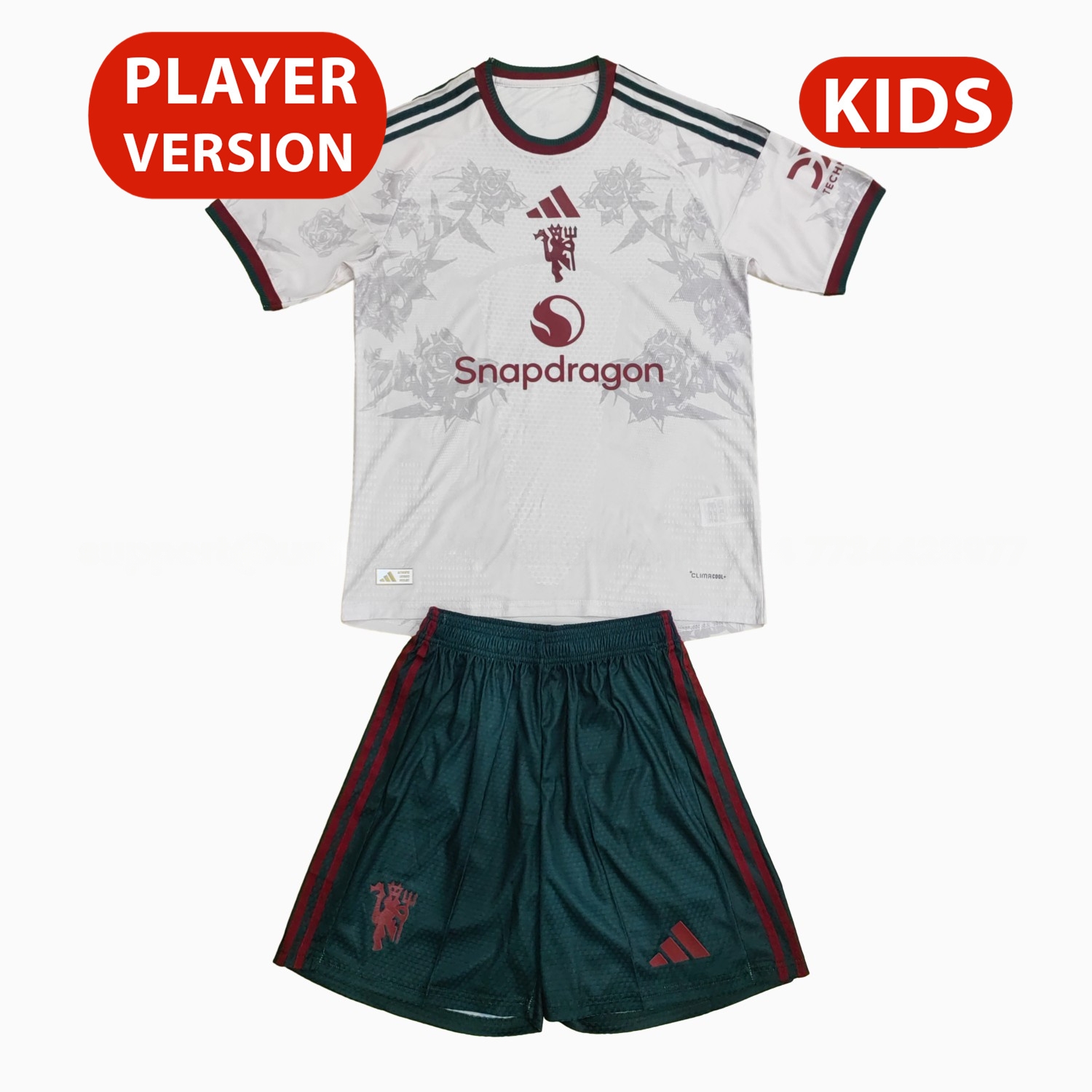 Manchester United 26-27 Champions League Special Kids Kit - Player Version - UnitedFutballJersey