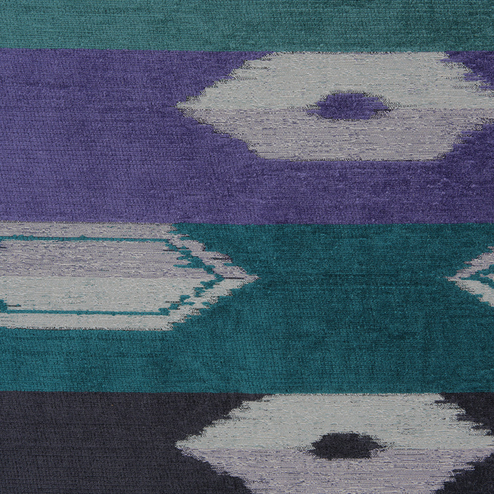 Marine Blue Geometric Cut Polyester Blended Velvet - Joann Fabrics