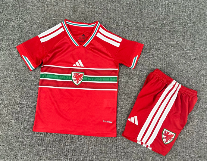 2026 Wales Home Football Shirt 1:1 Thai Quality Kids Size