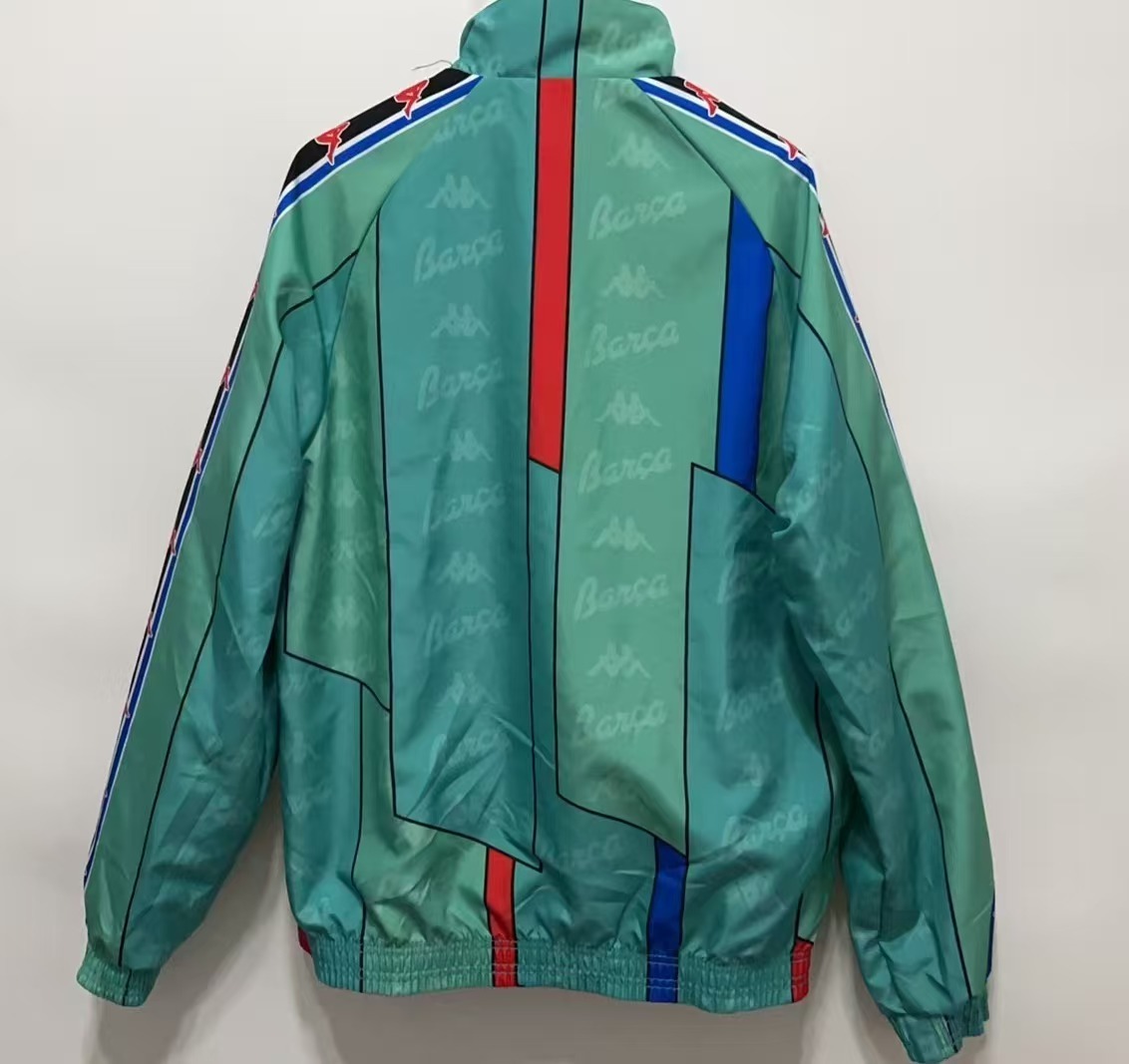 1996/1997 Retro Barcelona Reversible Windbreaker Soccer Jersey 1:1 Thai Quality