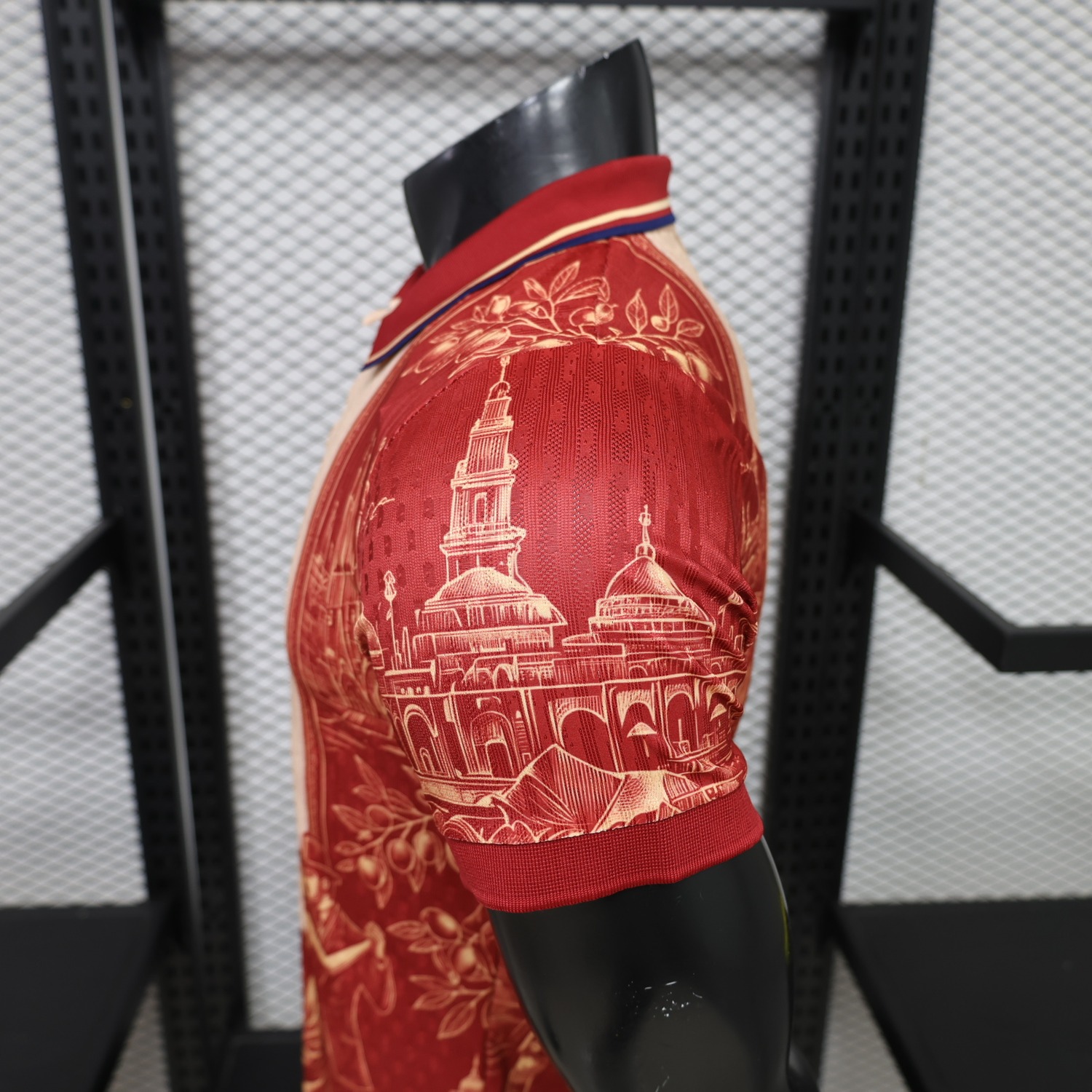【Two-Crown Star】Spain 2026 Red Gold Landmarks Special Jersey - Player Version - UnitedFutballJersey