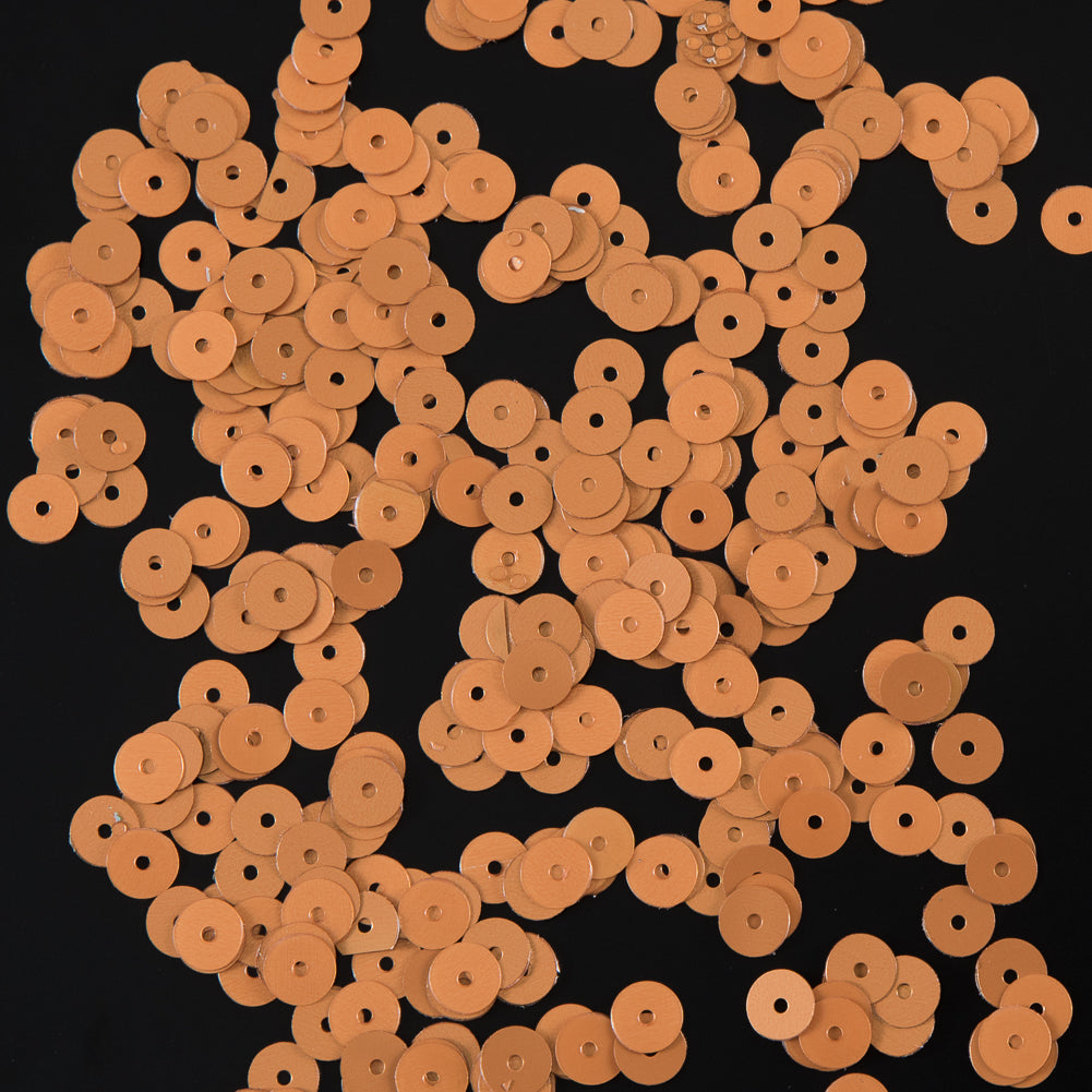Bag of Pumpkin Dull-Bright Loose Sequins - 6mm - Joann Fabrics