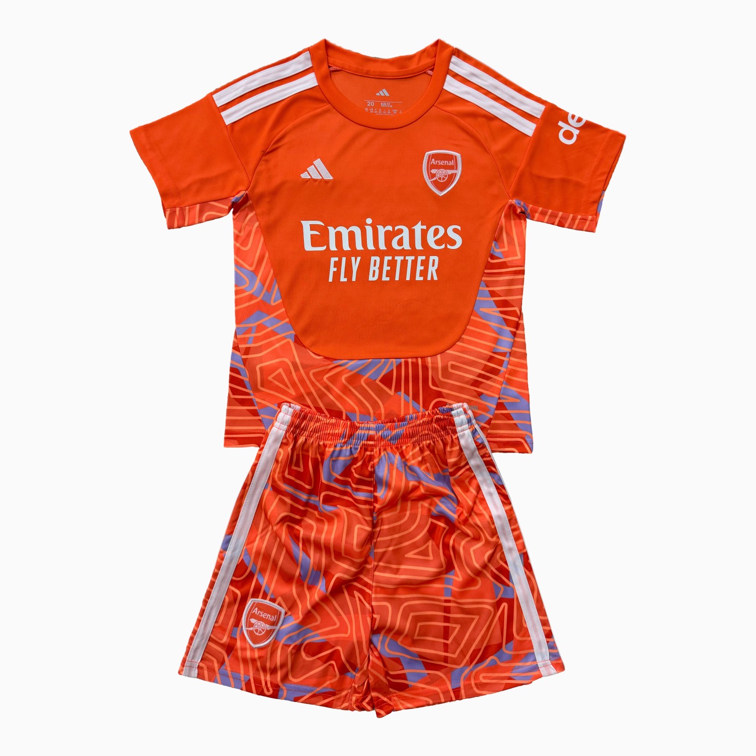 Arsenal 26-27 Orange Goalkeeper Men's Adult Jersey Set - Fans Version - UnitedFutballJersey