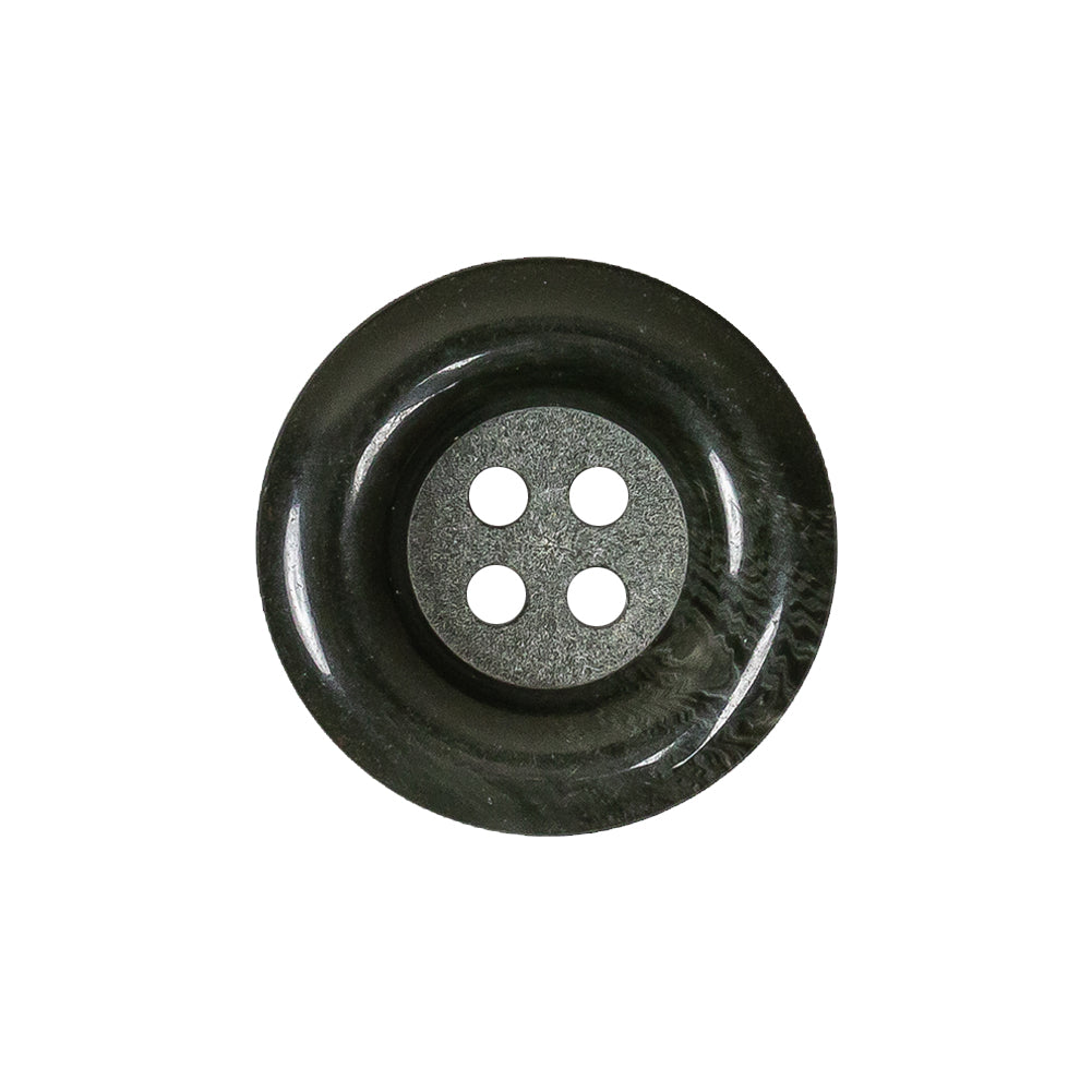 Dark Green Chunky Rolled Rim 4-Hole Plastic Button - 35L/22mm - Joann Fabrics