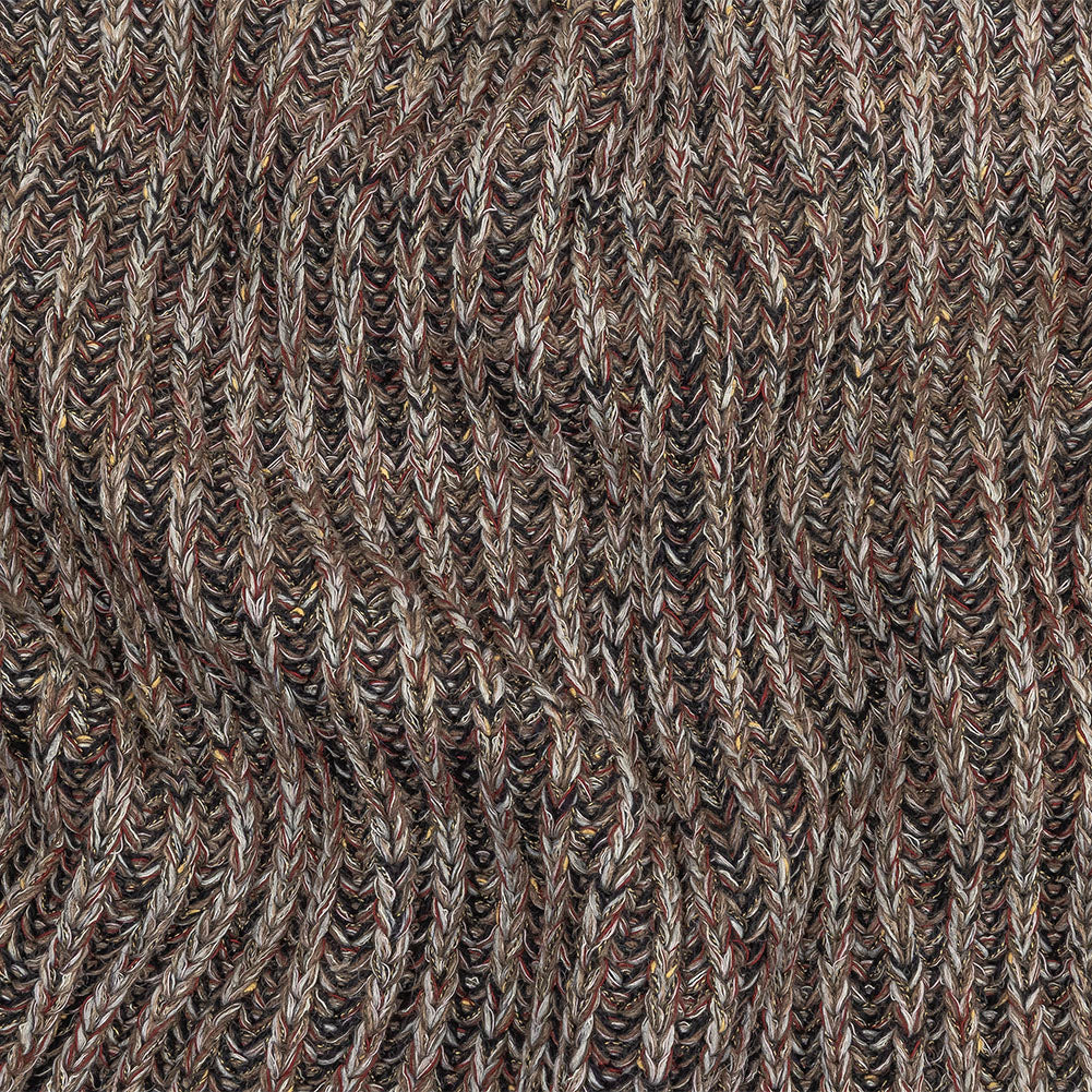 Black, Burgundy and Striped Yellow Chunky Sweater Knit - Joann Fabrics