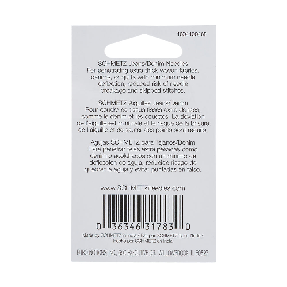 Schmetz Denim/Jeans Machine Needles - 110/18 - 5 ct - Joann Fabrics