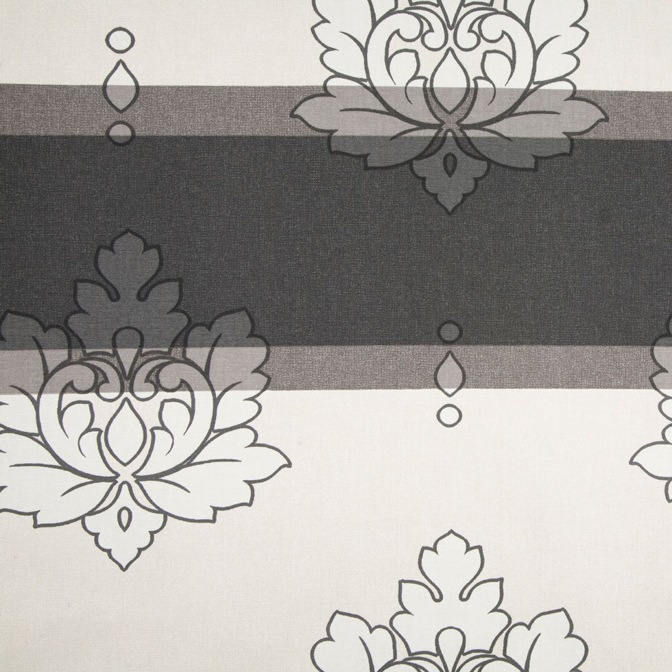 Black/Heather Gray/Cream Stripes Canvas - Joann Fabrics