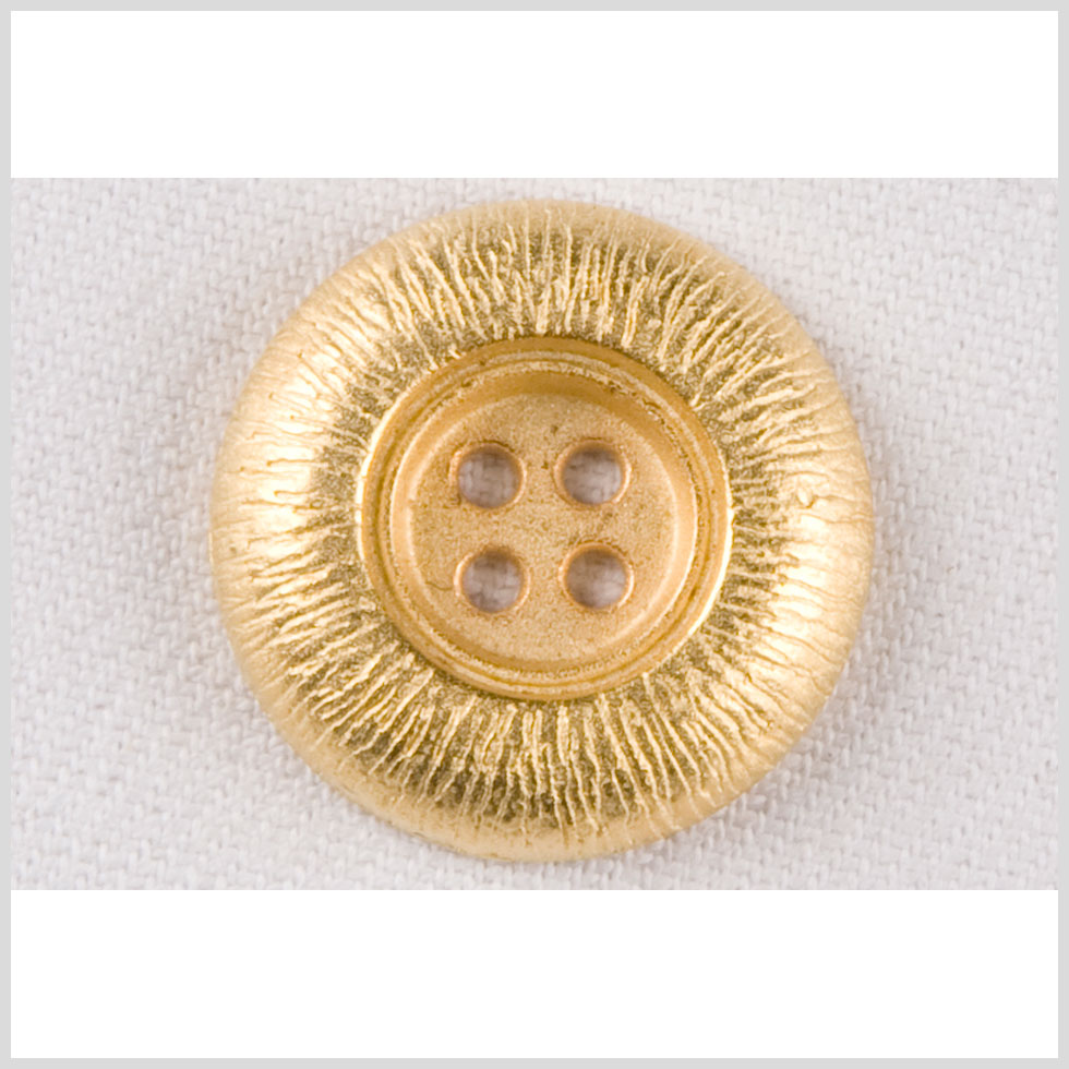 Metal 4-Hole Button - 40L/25.5mm - Gold Gathers Etched Rim - Joann Fabrics