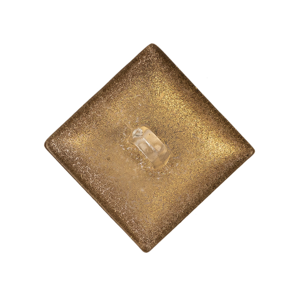 Square Plastic Shank Back Button - 44L/28mm - Gold - Joann Fabrics