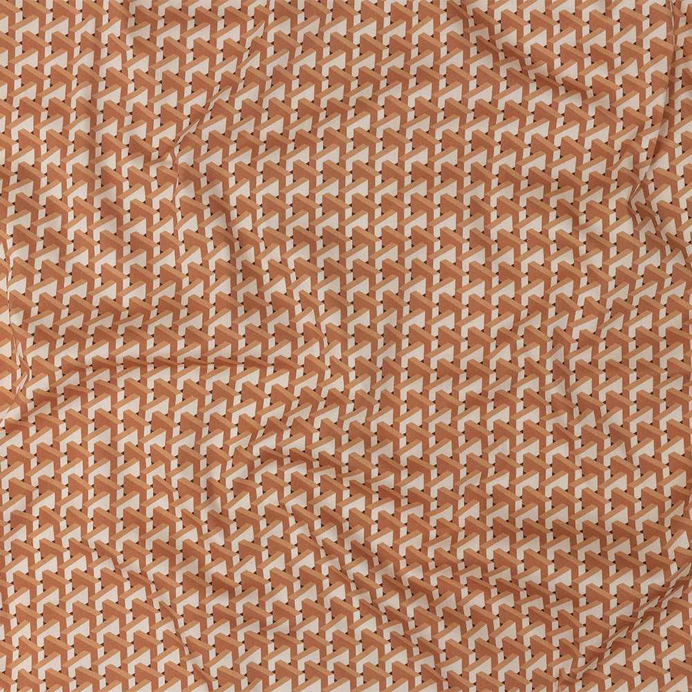 Stretch Cotton Sateen - Melon Geometric - Maloca Print - Mood Exclusive Rio Collection - Joann Fabrics