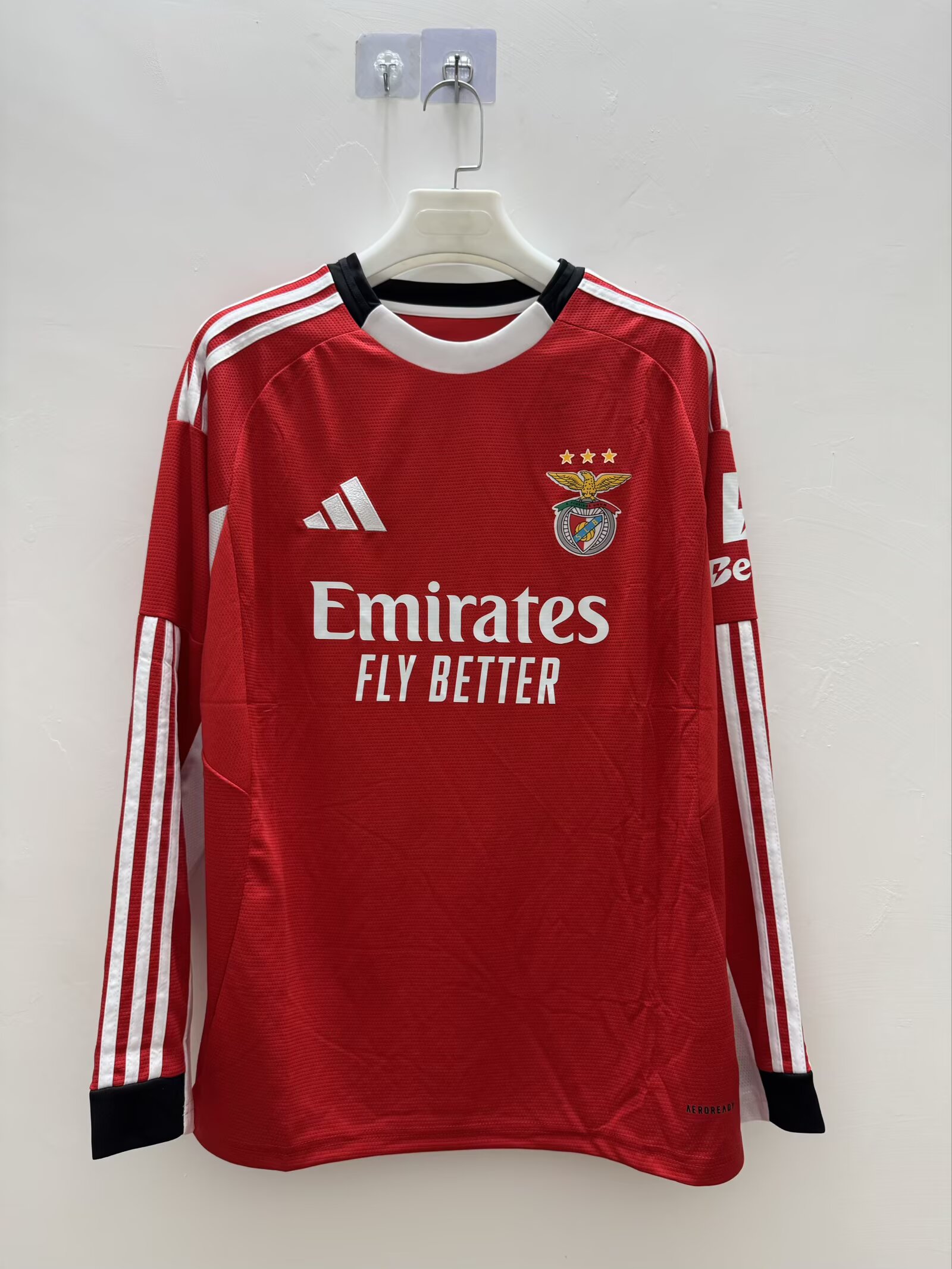 2025/2026 Long Sleeves Benfica Home Football Jersey 1:1 Thai Quality