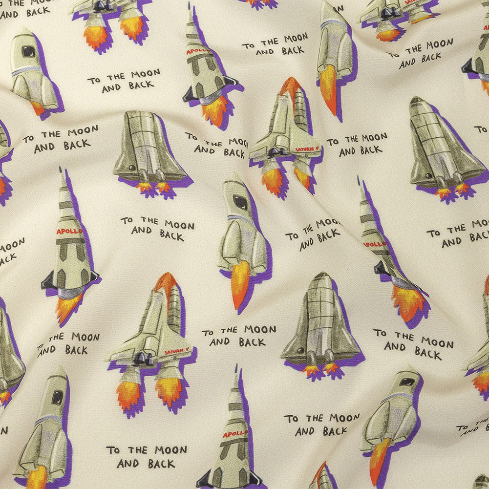 Mood Exclusive One Small Step Viscose Poplin - Joann Fabrics