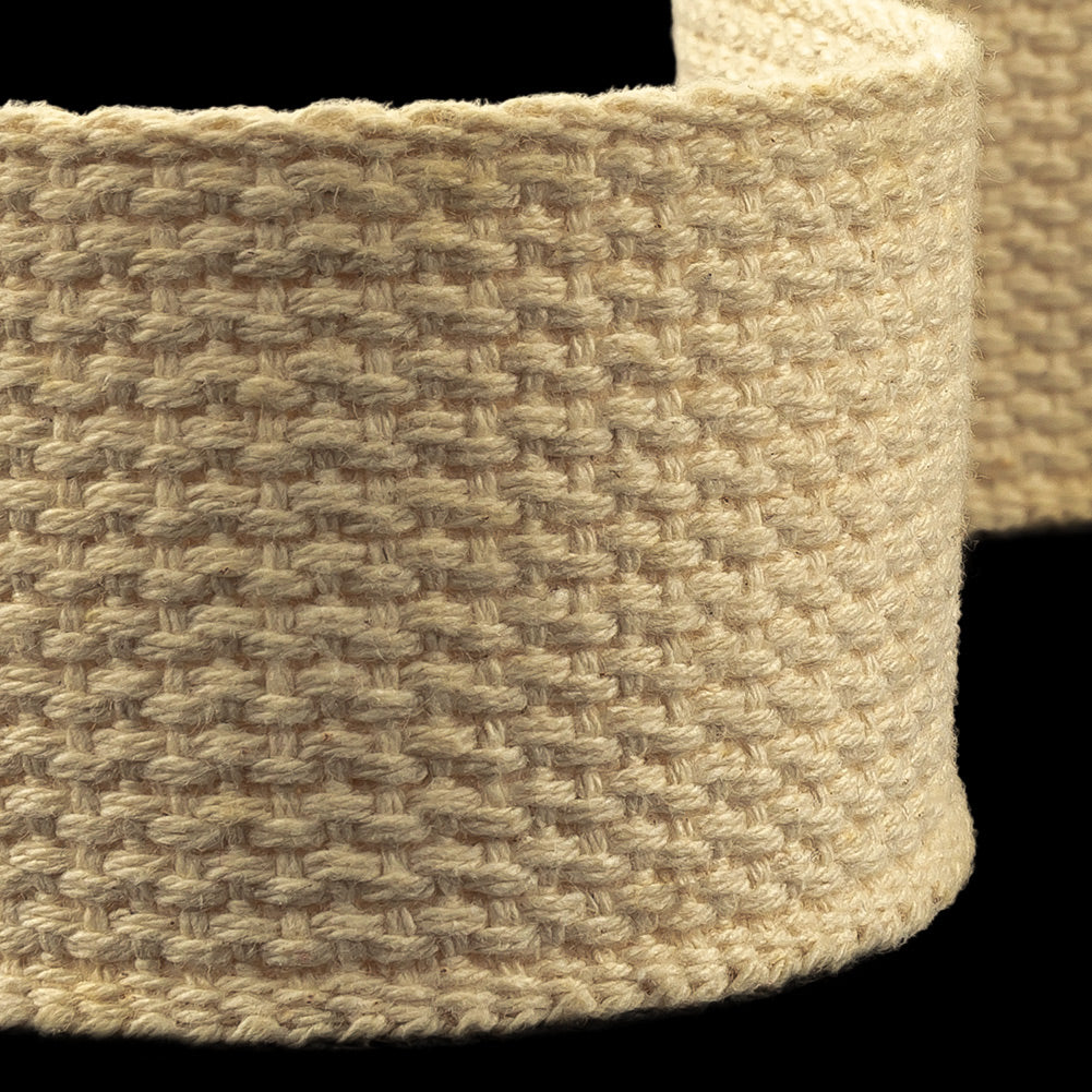 Beige Heavyweight Cotton Webbing - 2