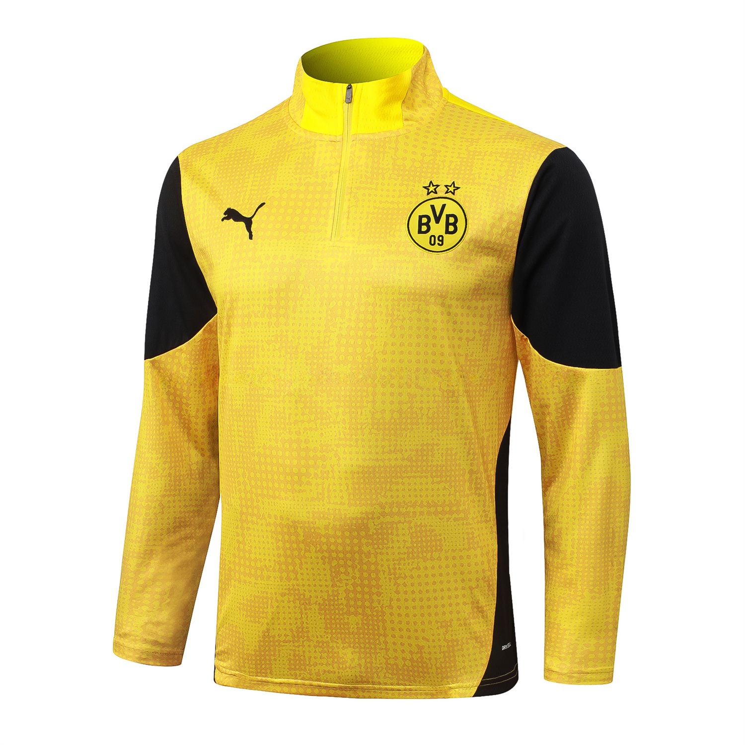 Dortmund 25-26 Jacket Training Tracksuit - Yellow top & Black Pants - UnitedFutballJersey