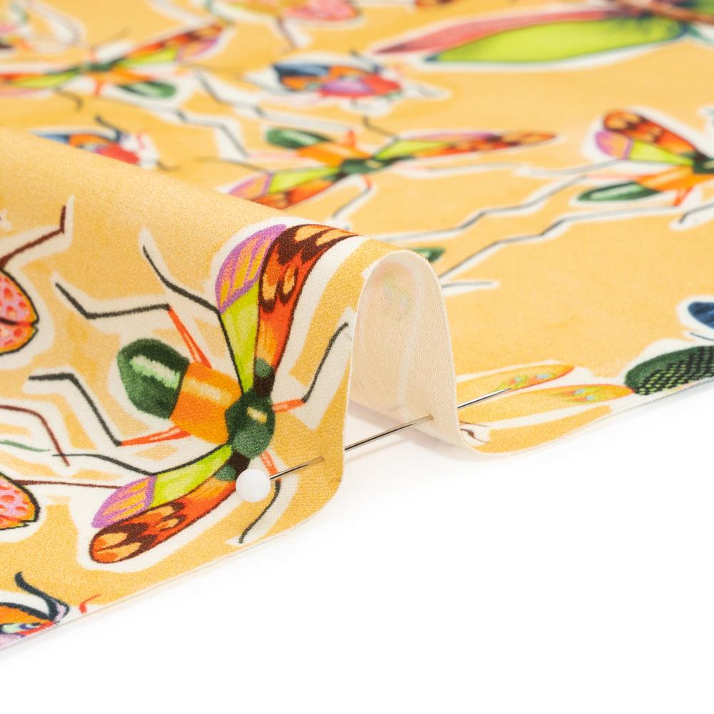 Mood Exclusive Yellow Picnic Guests Stretch Brushed Cotton Twill - Joann Fabrics
