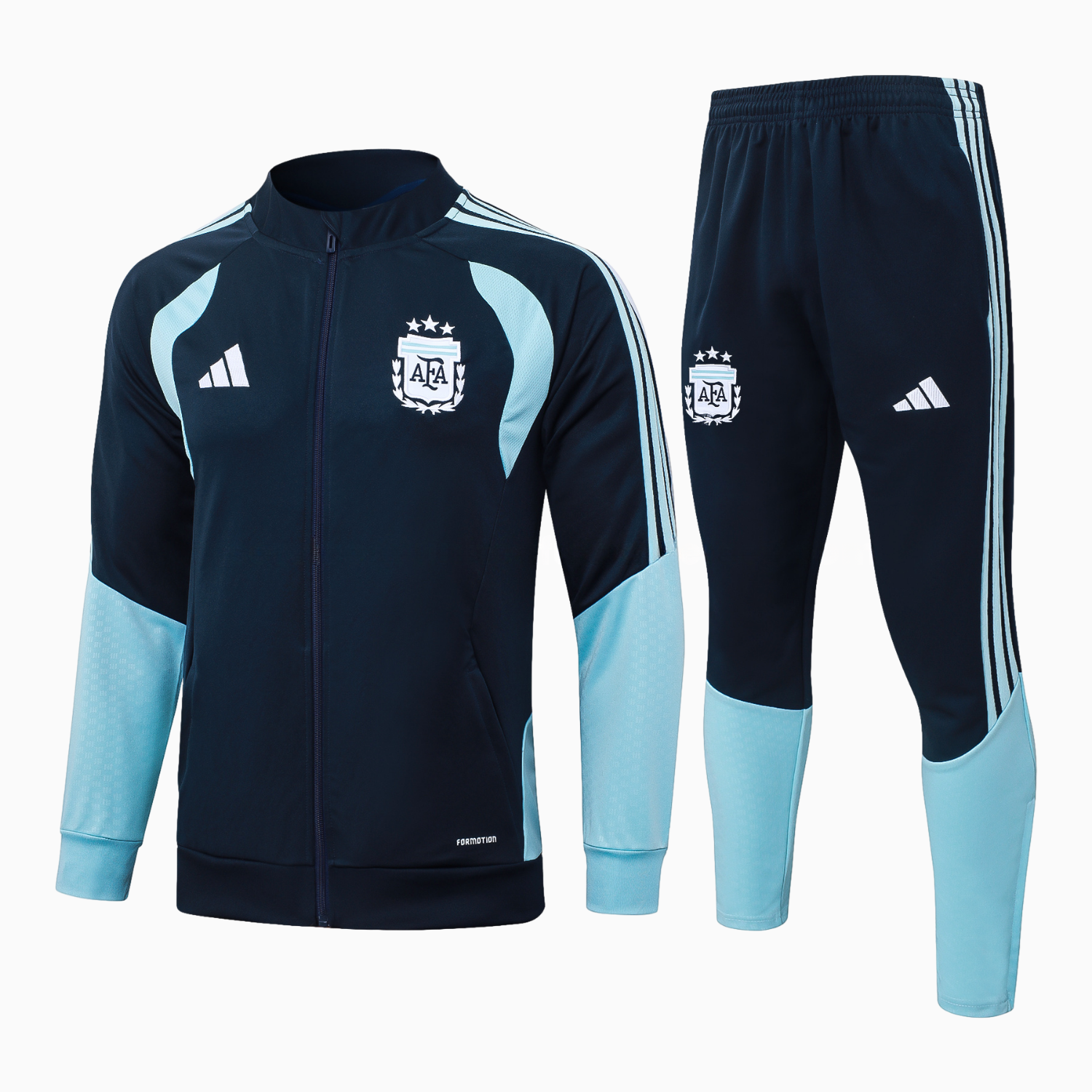 Argentina 25-26 Windbreaker Training Set - Dark Blue Top and Pants - UnitedFutballJersey