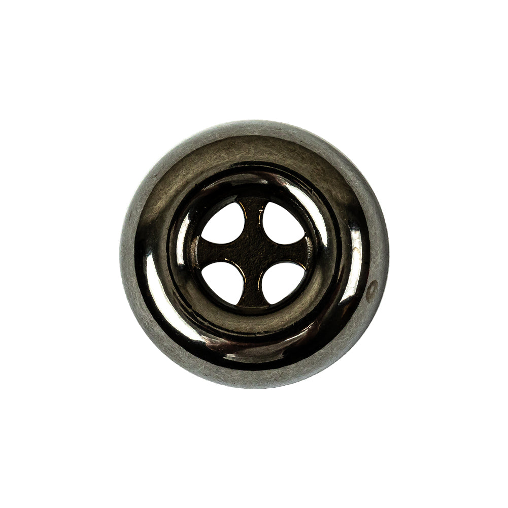 Italian Gunmetal 4-Hole Deepwell Metal Button - 36L/23mm - Joann Fabrics