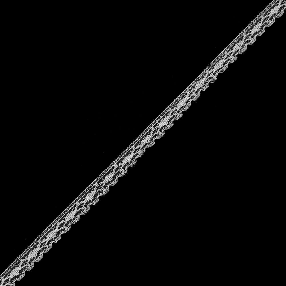 White Fine Lace Trim - 0.5