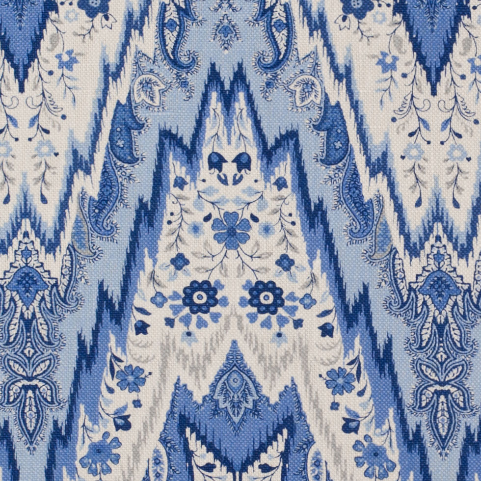 Porcelain Paisley Linen - Joann Fabrics
