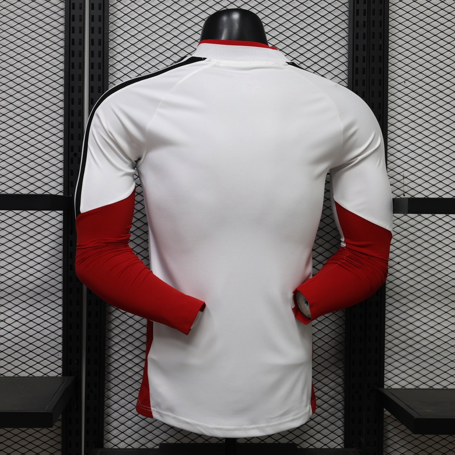 River Plate 26-27 White Red Long Sleeves Training Jersey - Player Version - UnitedFutballJersey