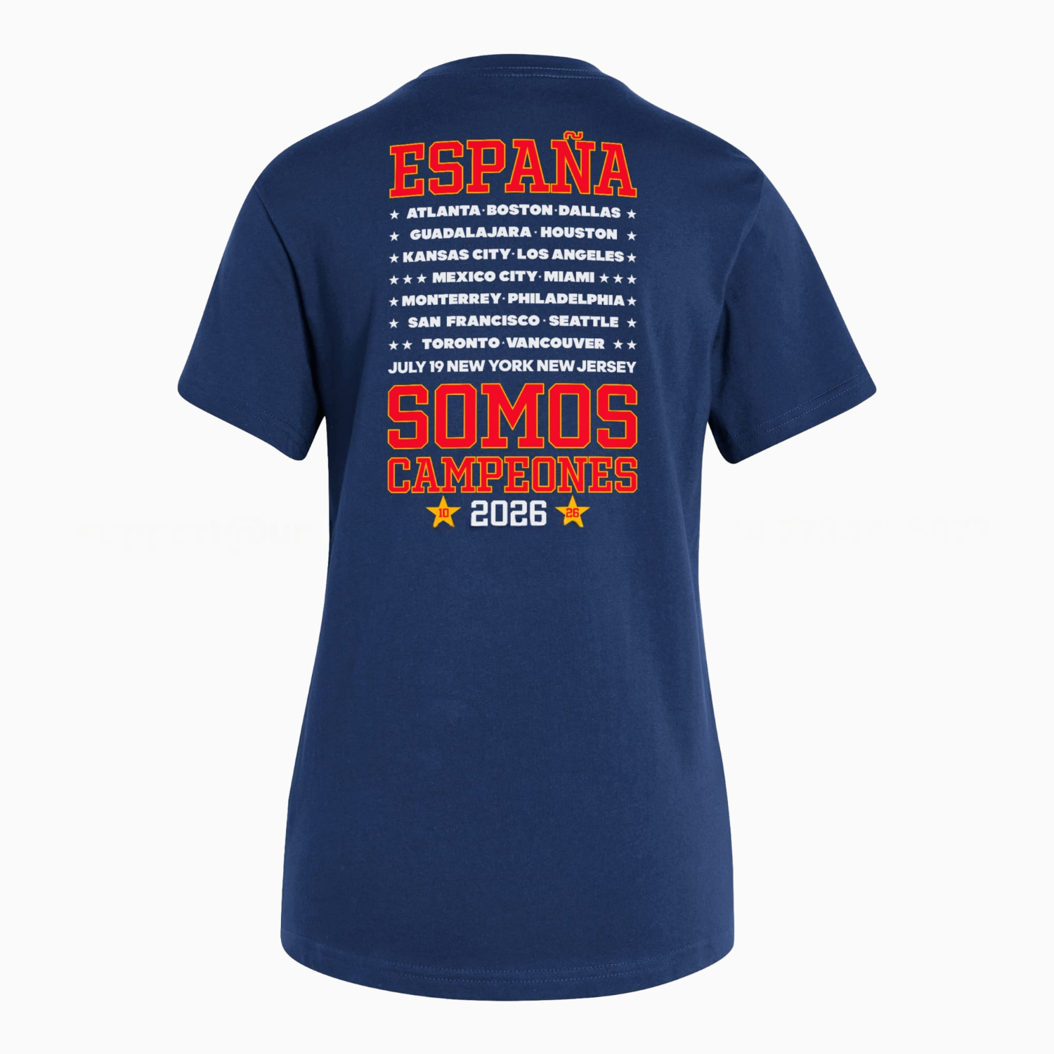Spain 2026 World Cup Somos Campeones Blue T-shirt - UnitedFutballJersey