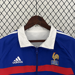 2024 France  (White-Blue) Reversible Windbreaker Soccer Jersey 1:1 Thai Quality