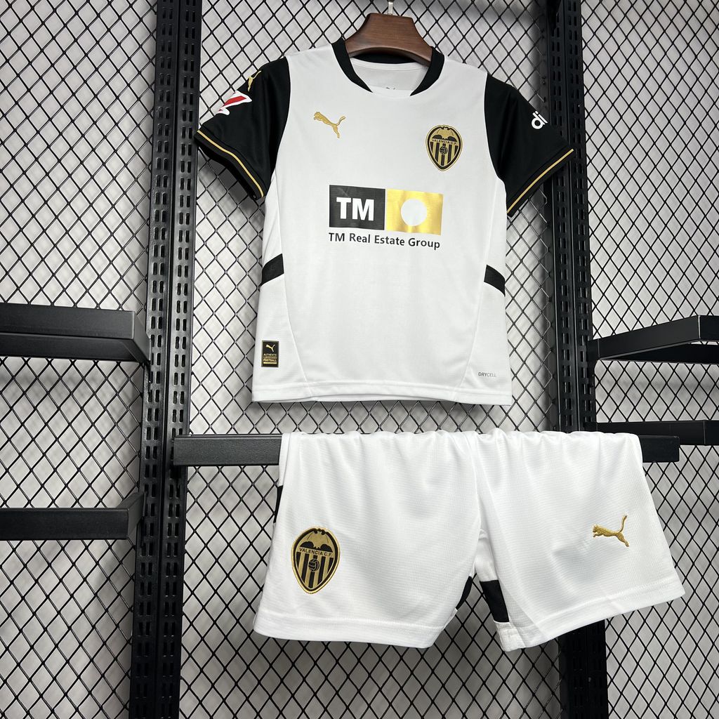 2024/2025 Valencia Home Football Jersey 1:1 Quality Thai Kids Size