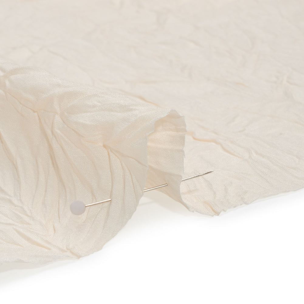Famous Australian Designer Cream Crushed Ramie and Polyester Woven - Joann Fabrics