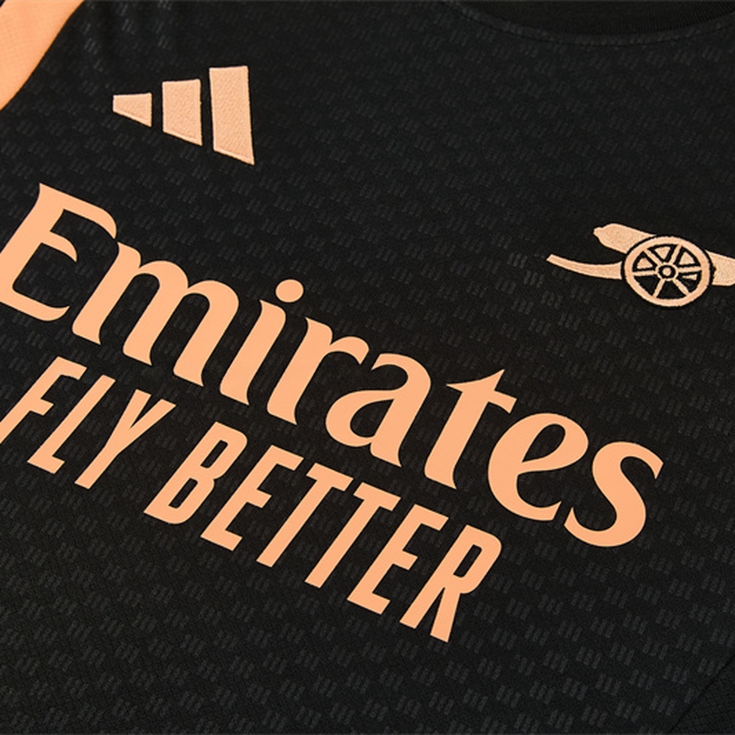 Arsenal 26-27 Short-Sleeve Training Set - Black Top & Black Shorts - UnitedFutballJersey
