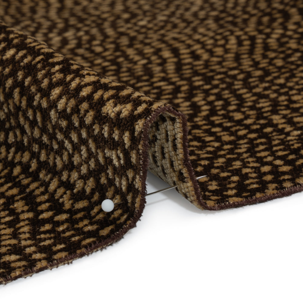 Upholstery Chenille - Coffee Spotted - Remus Collection - Joann Fabrics