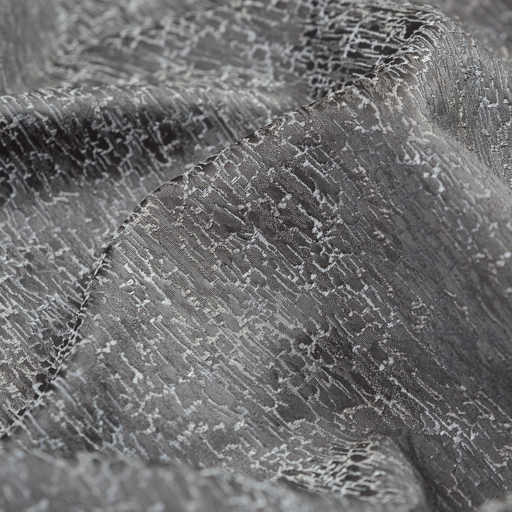 Satin-Face Jacquard - Slate Crackle - British Imported - Joann Fabrics