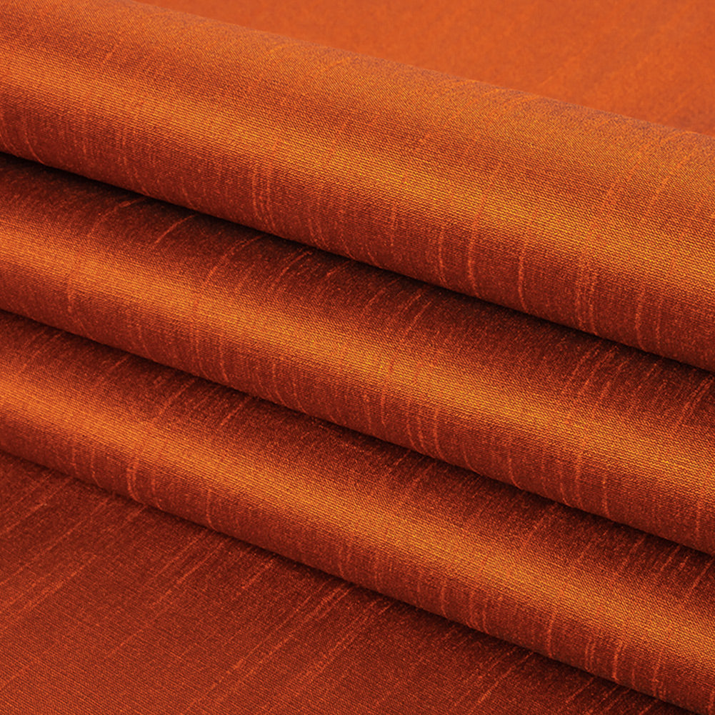 Polyester Shantung - Rustic Orange - Eirian Collection - Joann Fabrics
