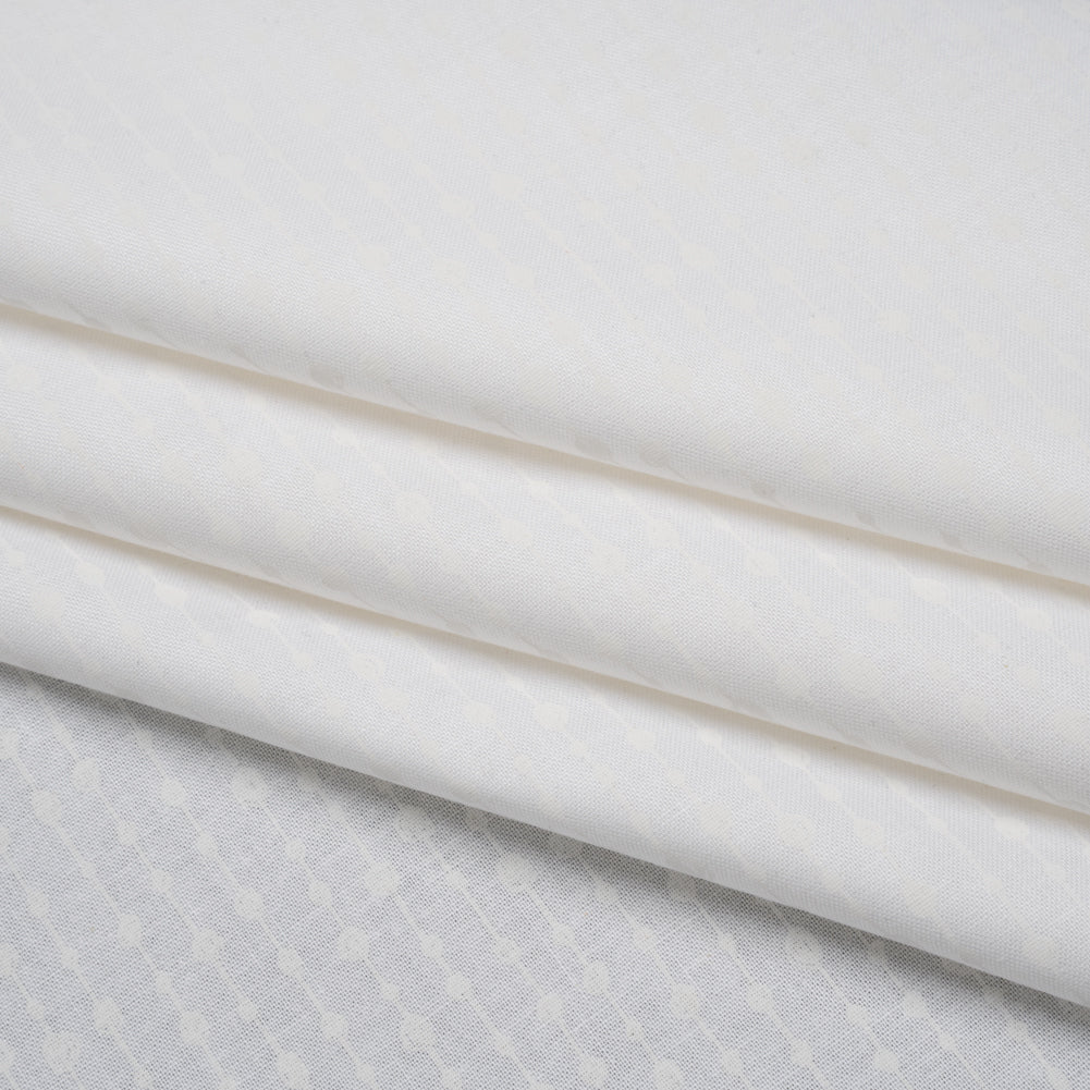 Printed Quilting Cotton by Patrick Lose for Northcott - White on White Doodle Beaded Stripe - Basically Black & White Collection - Joann Fabrics