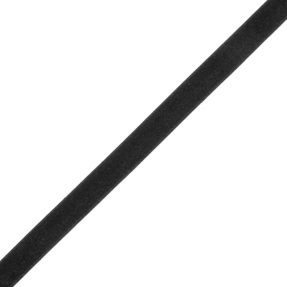 Black Double Face Silk Satin Ribbon - 0.5