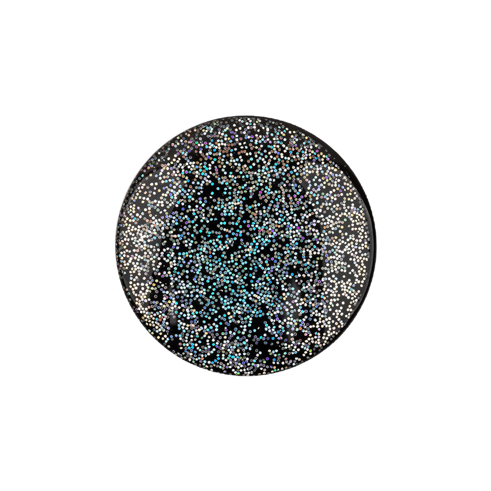Black Rainbow Glitter Translucent Shank Back Button - 36L/23mm - Joann Fabrics