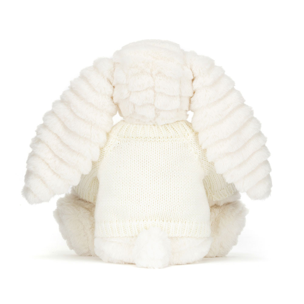 Bashful Luxe Bunny Nimbus with Personalized Cream Jumper