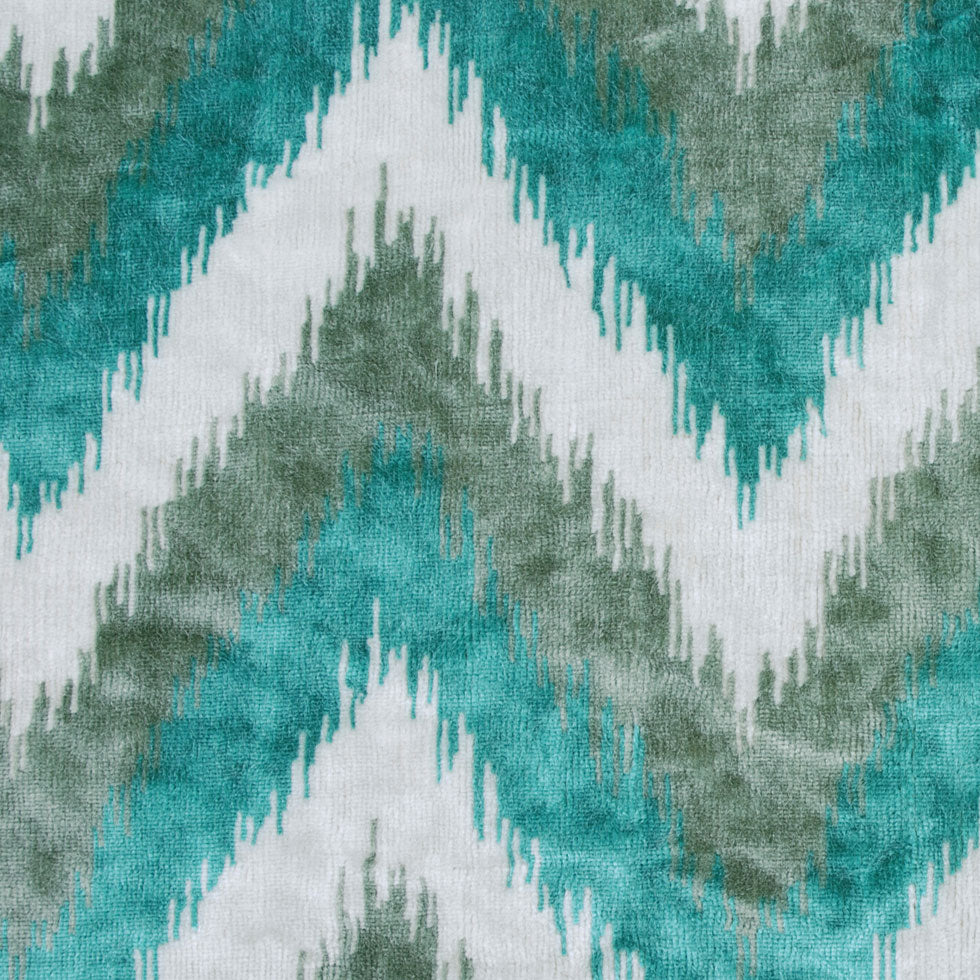 Teal Ikat Velvet - Joann Fabrics