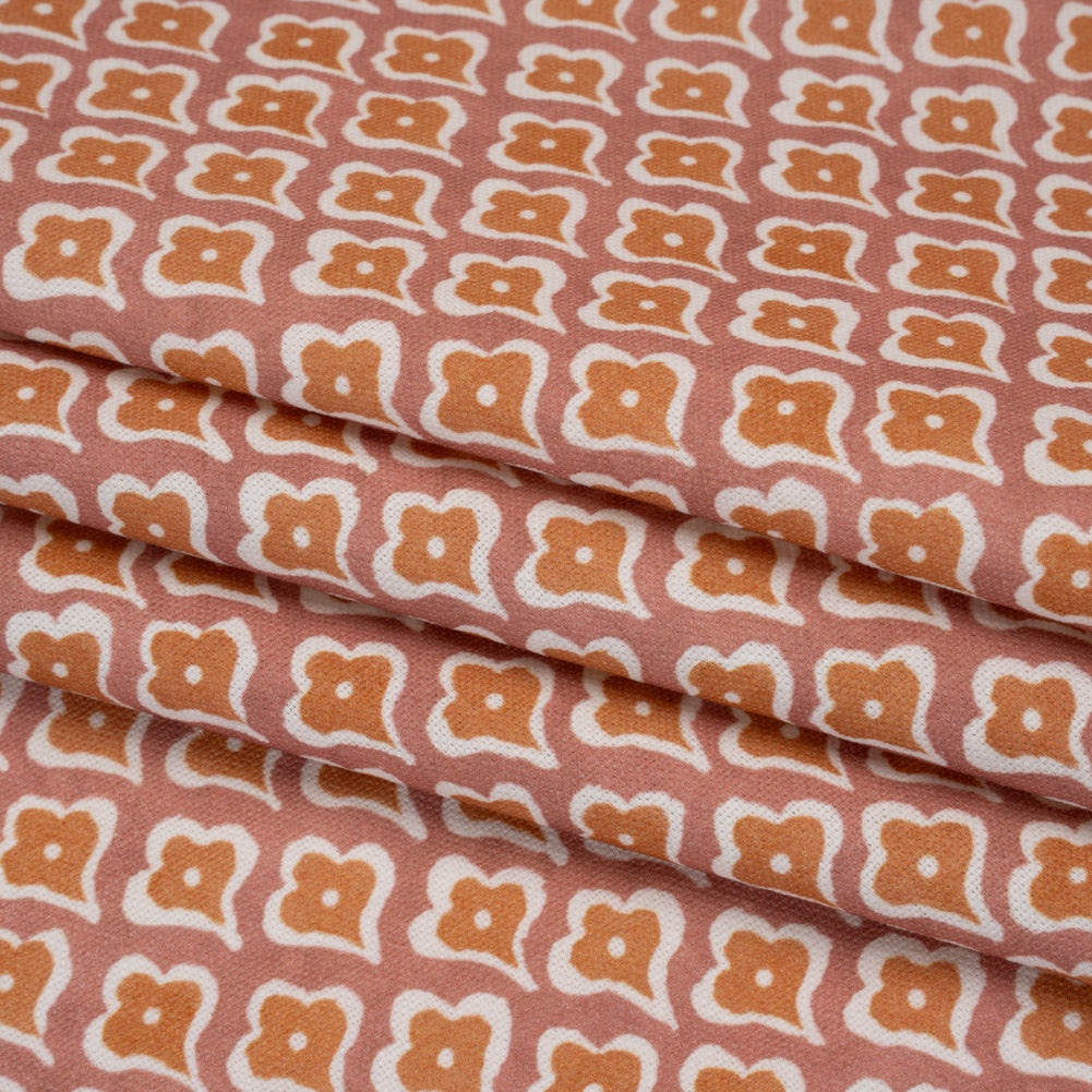 Brushed Cotton and Linen Canvas Print - Berry Flower Petal Ogees - British Imported - Joann Fabrics