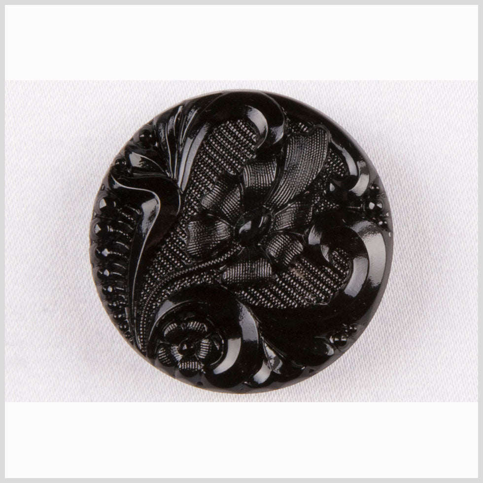 Black Glass Button - 36L/23mm - Joann Fabrics