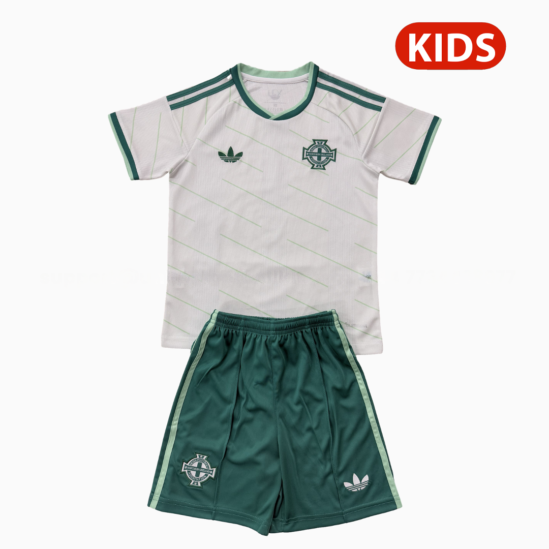Northern Ireland 26-27 Away Kids Kit - UnitedFutballJersey