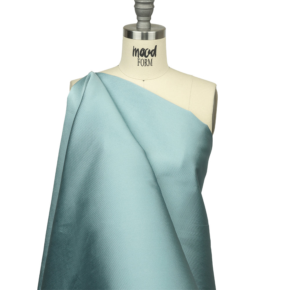Olwyn Metallic Black and Dusty Blue Double Faced Luxury Mikado - Joann Fabrics
